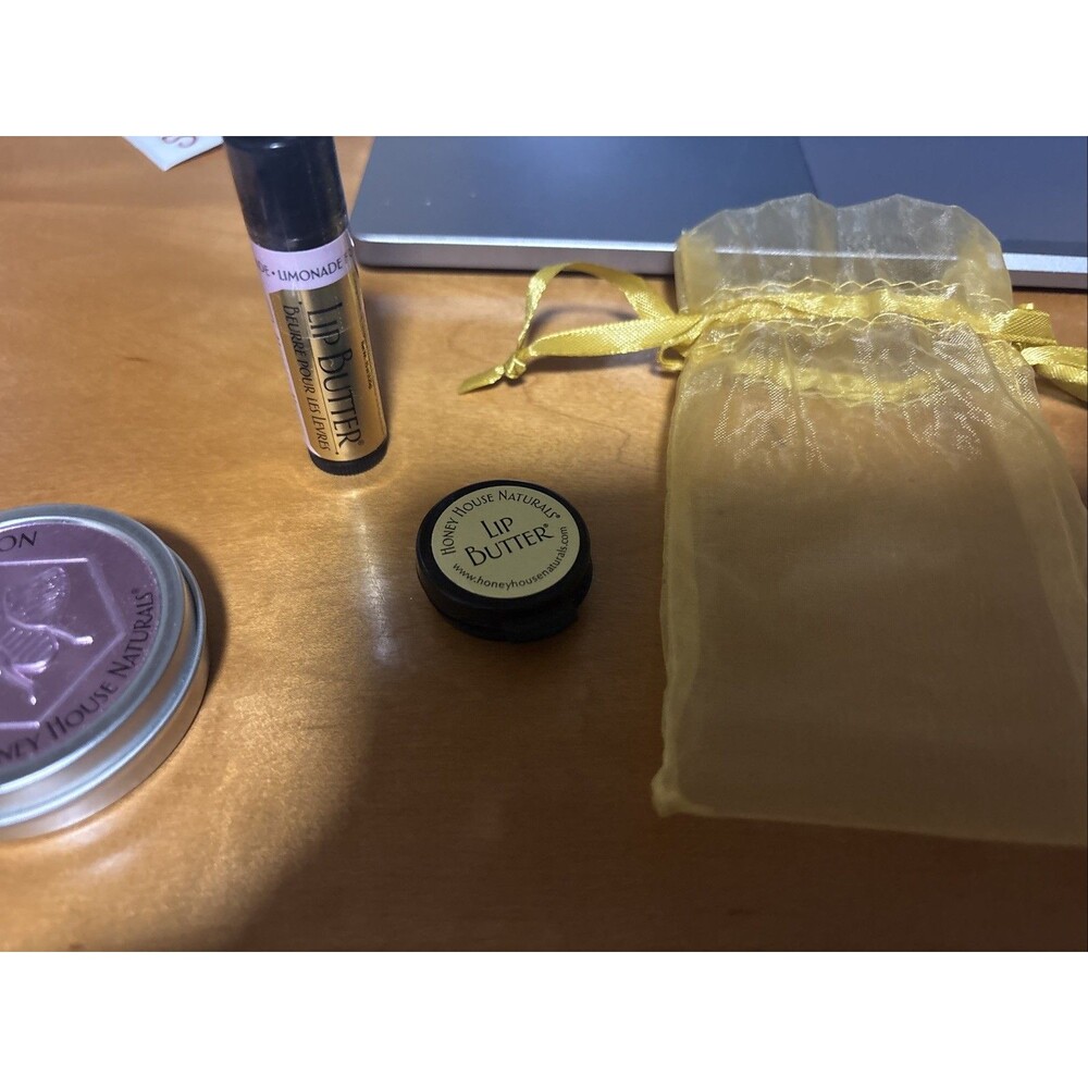 Honey House Naturals 3p Travel Kit Lip Butter, Lavender Lotion And Chapstick